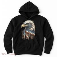 Patriotic Bald Eagle 4th Of July Usa American Flag Hoodie thumb 0