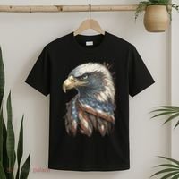 Patriotic Bald Eagle 4th Of July Usa American Flag T-Shirt thumb 2