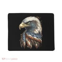 Patriotic Bald Eagle 4th Of July Usa American Flag Mousepad thumb 0