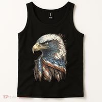 Patriotic Bald Eagle 4th Of July Usa American Flag Tank Top thumb 2