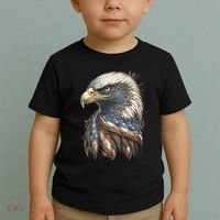 Patriotic Bald Eagle 4th Of July Usa American Flag Toddler T-Shirt thumb 2