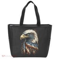 Patriotic Bald Eagle 4th Of July Usa American Flag Tote Bag thumb 0