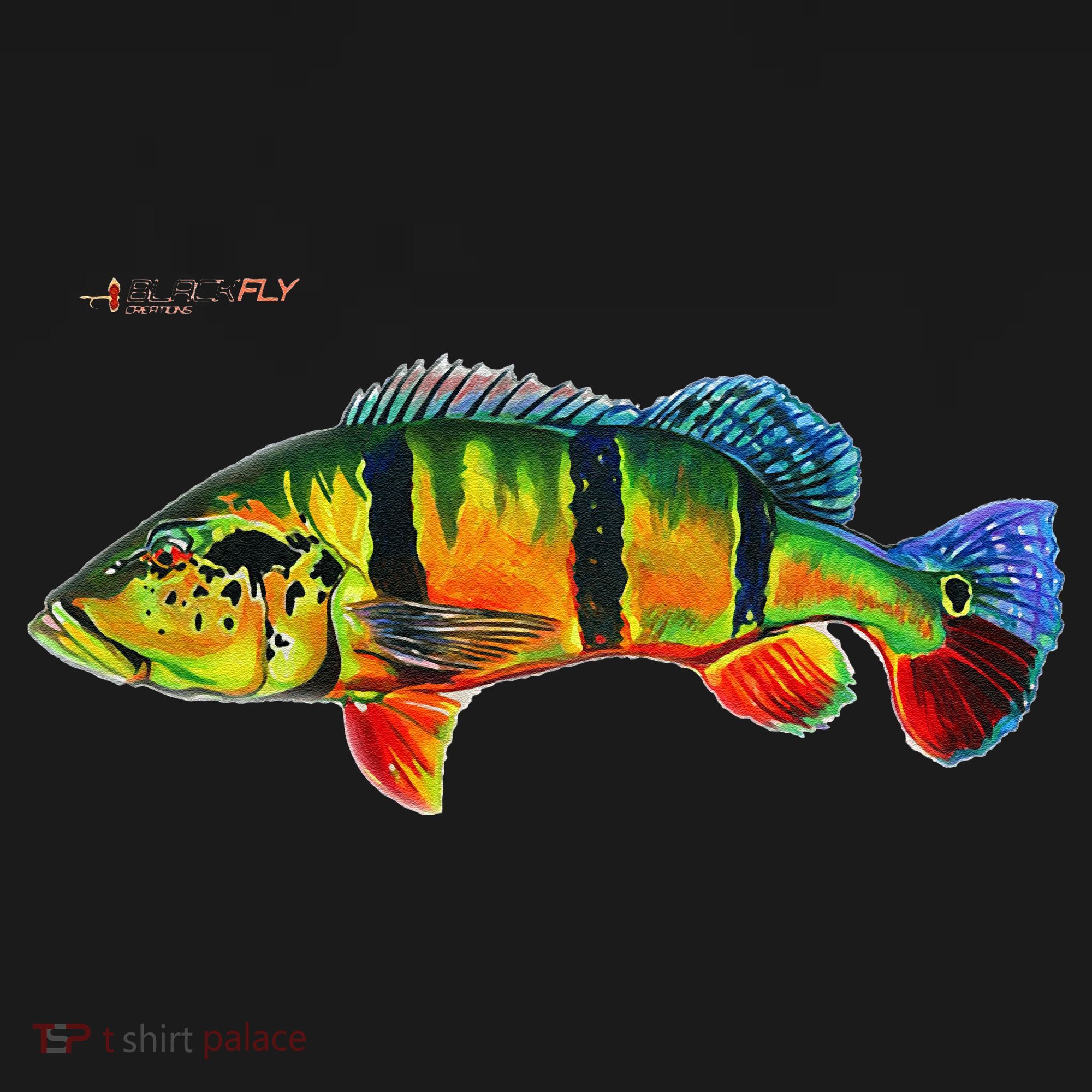 Peacock Bass Fishing Fish & Hoodies By Black Fly T-Shirt