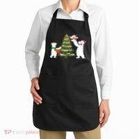 Polar Bear Family With Christmas Tree Apron thumb 2