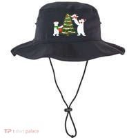 Polar Bear Family With Christmas Tree Bucket Hat thumb 0
