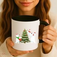 Polar Bear Family With Christmas Tree Coffee Mug thumb 3