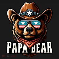 Papa Bear Fathers Day Gift Patriotic Proud Best Dad Ornament thumb 1