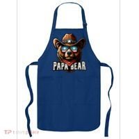 Papa Bear Fathers Day Gift Patriotic Proud Best Dad Apron thumb 0