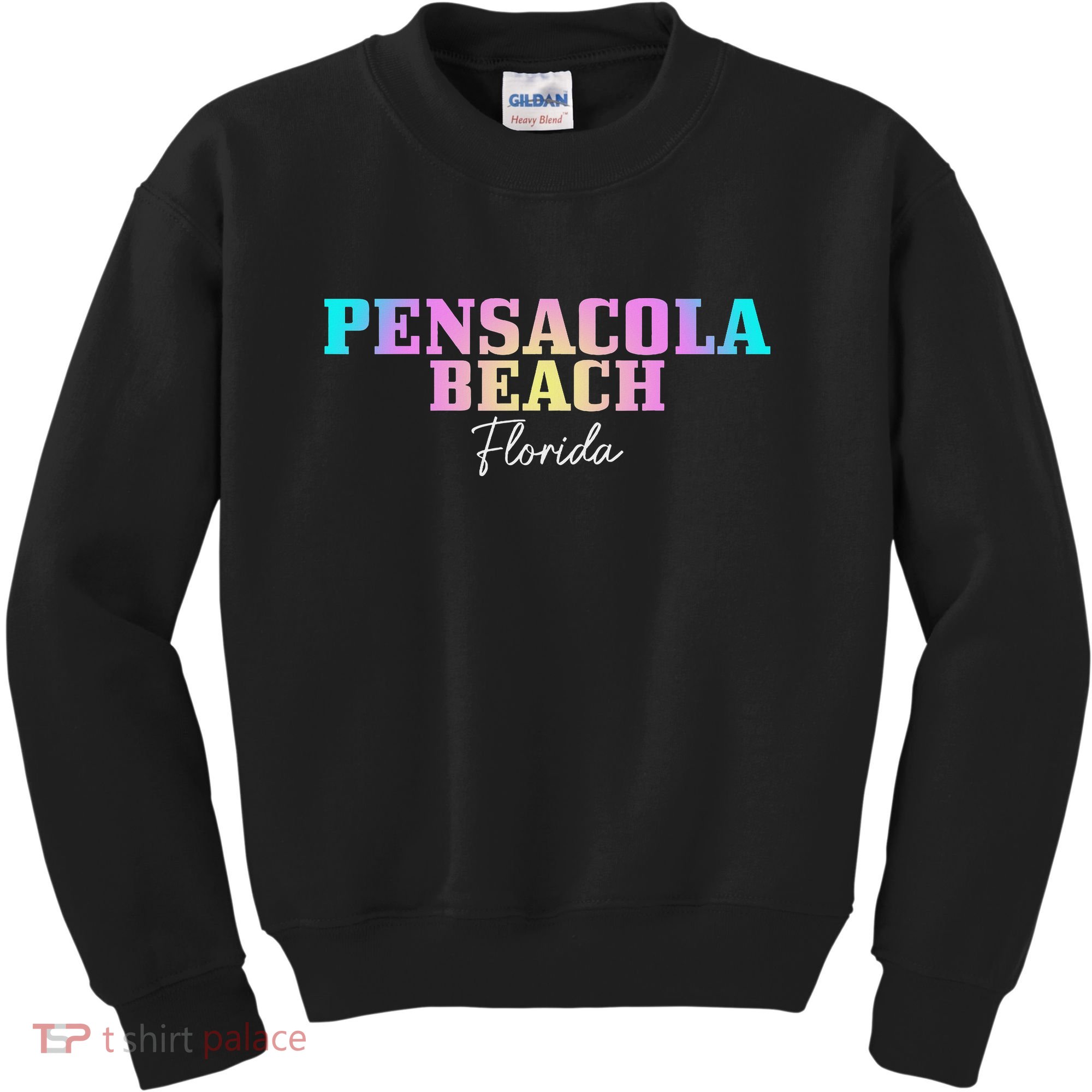 Pensacola Beach Florida Fl Vintage Tie Dye Retro Vacation Kids Sweatshirt