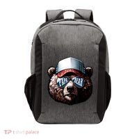 Papa Bear Face Fathers Day Daddy Bear Vector Backpack thumb 0