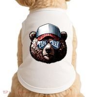 Papa Bear Face Fathers Day Daddy Bear Doggie Tank thumb 0