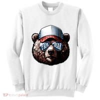 Papa Bear Face Fathers Day Daddy Bear Sweatshirt thumb 0