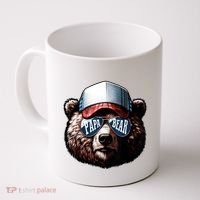 Papa Bear Face Fathers Day Daddy Bear Coffee Mug thumb 0