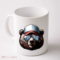 Papa Bear Face Fathers Day Daddy Bear Coffee Mug thumb 0
