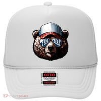Papa Bear Face Fathers Day Daddy Bear Hat thumb 0