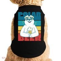 Polar Bear Funny Beer Lover Retro Sunset Doggie Tank thumb 0