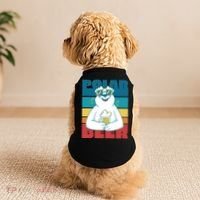 Polar Bear Funny Beer Lover Retro Sunset Doggie Tank thumb 2