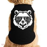 Papa Bear Face With Sunglasses Gift Doggie Tank thumb 0