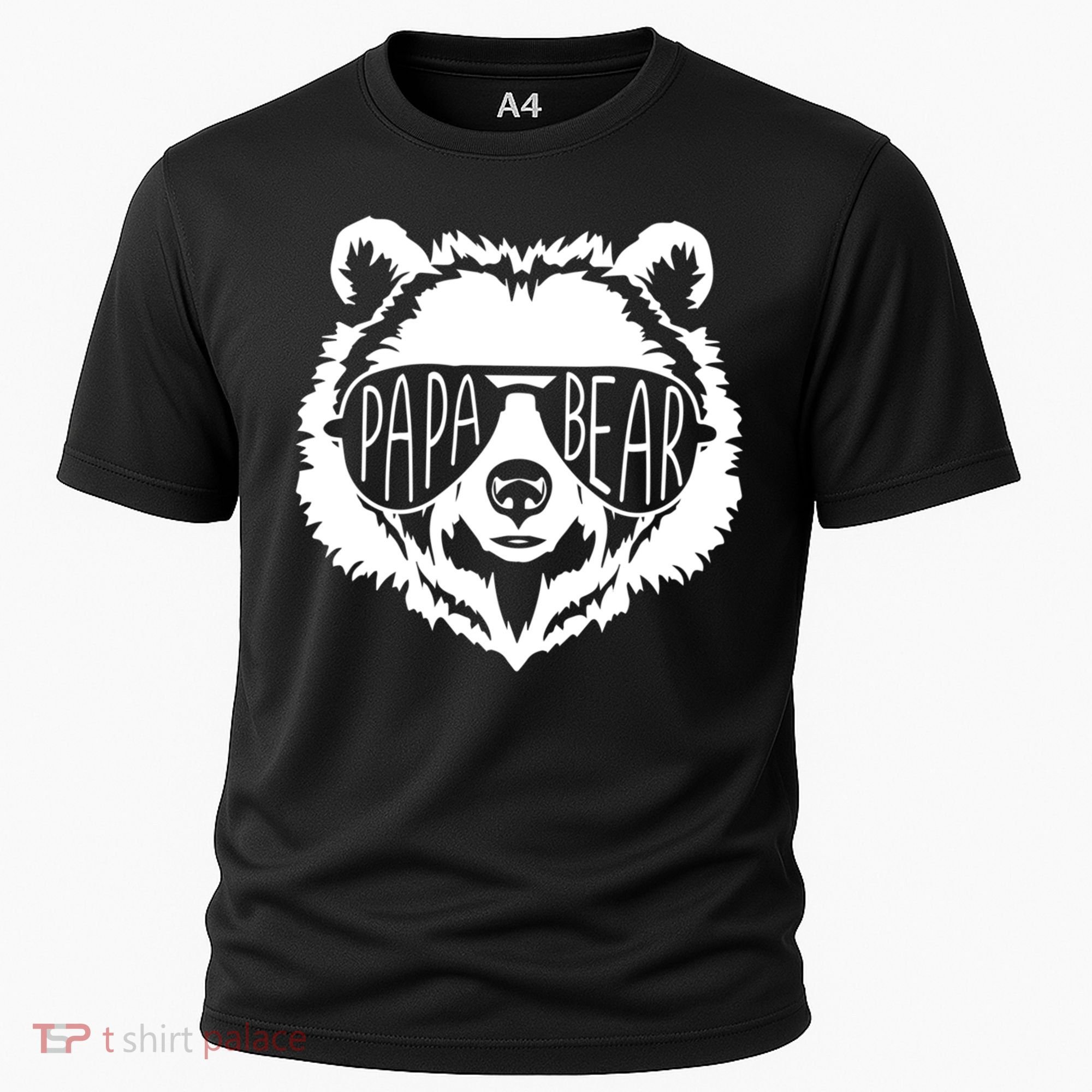 Papa Bear Face With Sunglasses Gift Cooling Performance Crew T-Shirt