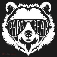 Papa Bear Face With Sunglasses Gift Backpack thumb 2
