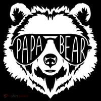 Papa Bear Face With Sunglasses Gift Bucket Hat thumb 4