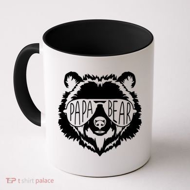 Papa Bear Face With Sunglasses Gift Coffee Mug