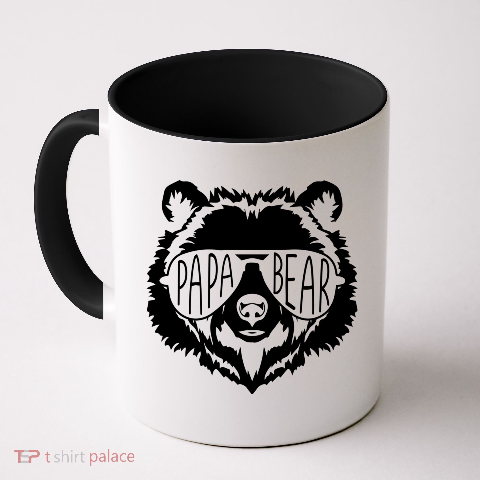 Papa Bear Face With Sunglasses Gift Coffee Mug