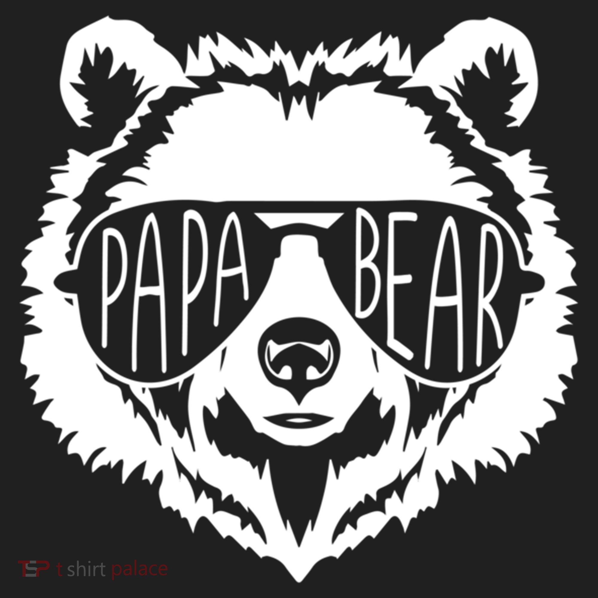 Papa Bear Face With Sunglasses Gift Beanie