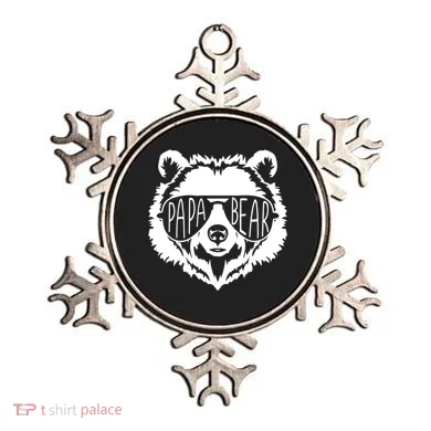 Papa Bear Face With Sunglasses Gift Ornament