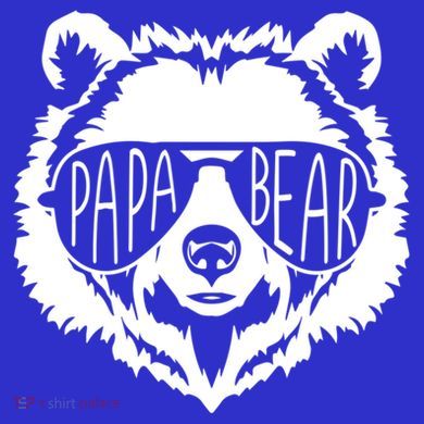 Papa Bear Face With Sunglasses Gift Hoodie