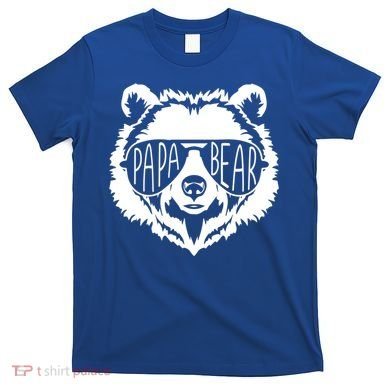 Papa Bear Face With Sunglasses Gift T-Shirt