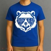 Papa Bear Face With Sunglasses Gift T-Shirt thumb 3