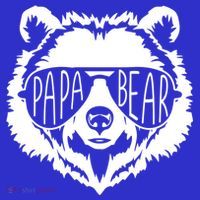 Papa Bear Face With Sunglasses Gift Button thumb 1