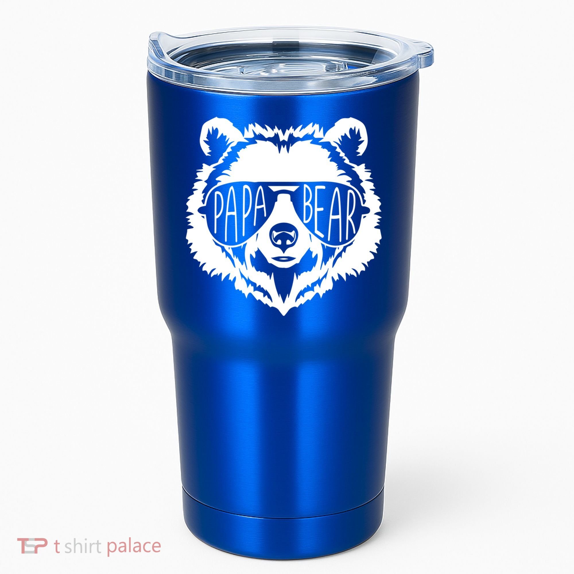 Papa Bear Face With Sunglasses Gift Tumbler