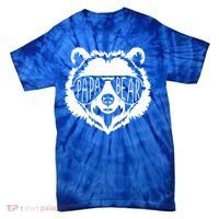 Papa Bear Face With Sunglasses Gift Tie-Dye T-Shirt thumb 0