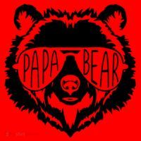 Papa Bear Face With Sunglasses Gift Santa Hat thumb 1