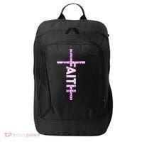 Powered By FAITH Saved By JESUS - Christian City Backpack thumb 0