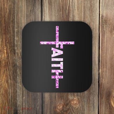 Powered By FAITH Saved By JESUS - Christian Coaster