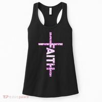 Powered By FAITH Saved By JESUS - Christian Women's Tank Top thumb 0
