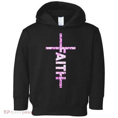 Powered By FAITH Saved By JESUS - Christian Toddler Hoodie