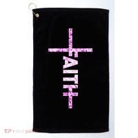 Powered By FAITH Saved By JESUS - Christian Golf Towel thumb 0