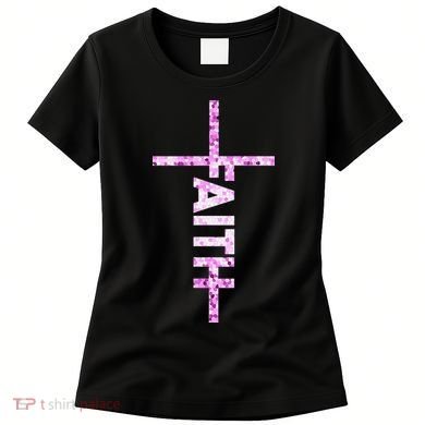 Powered By FAITH Saved By JESUS - Christian Women's T-Shirt