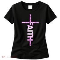 Powered By FAITH Saved By JESUS - Christian Women's T-Shirt thumb 0