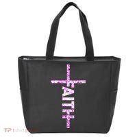Powered By FAITH Saved By JESUS - Christian Tote Bag thumb 0