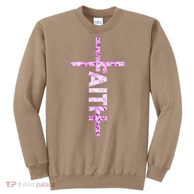 Powered By FAITH Saved By JESUS - Christian Sweatshirt