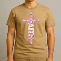 Powered By FAITH Saved By JESUS - Christian T-Shirt thumb 3