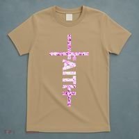 Powered By FAITH Saved By JESUS - Christian T-Shirt thumb 5