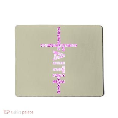 Powered By FAITH Saved By JESUS - Christian Mousepad