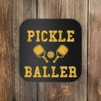 Pickle Baller Funny Sport Lover Coaster thumb 0