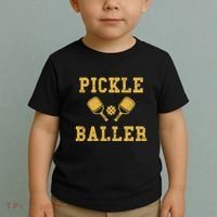 Pickle Baller Funny Sport Lover Toddler T-Shirt thumb 2